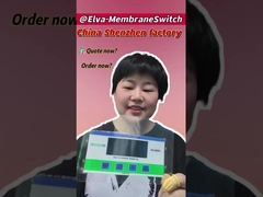 Tastiera a membrana piatta -30°C - 80°C Con resistenza all'isolamento 100MΩ