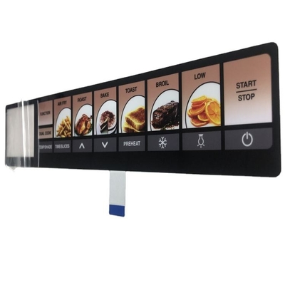 Un buon prezzo. Interruttore a membrana piatta di grado medico con codice colore Pantone personalizzato e adesivo 3M467 in linea