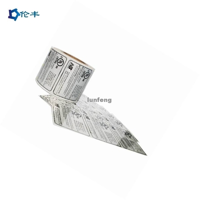 Un buon prezzo. Etichetta di Art Paper Foil Silver Sticker che stampa adesivo posteriore BOPP in linea