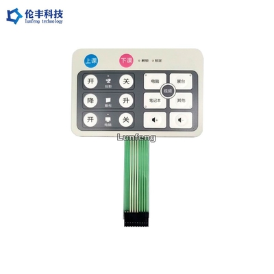 Commutatore di membrana su misura di progettazione LED, tastiera a membrana impressa di Keys LED