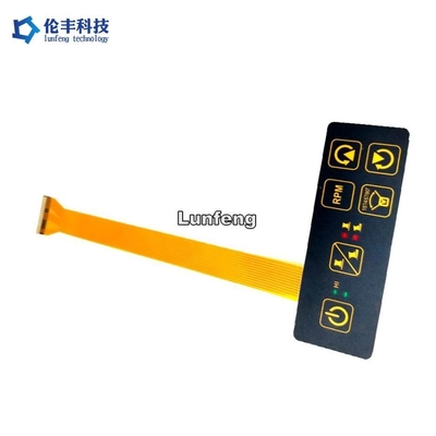 Interruttore a membrana tattile personalizzabile opaco/brillante con retroilluminazione colorata e LED iconica