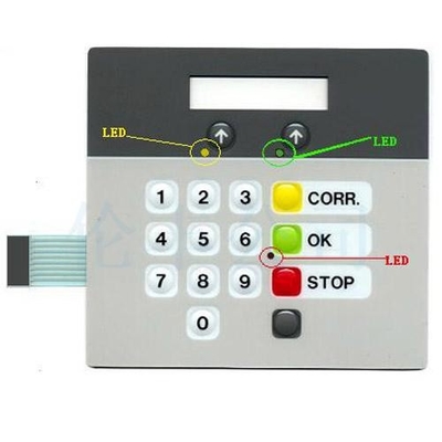Un buon prezzo. Tastiera bianca della membrana dell'ANIMALE DOMESTICO con il livello di protezione del LED IP65 in linea