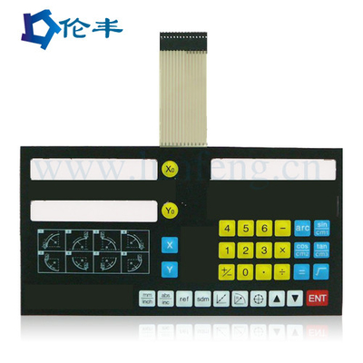 Un buon prezzo. 105*25mm 3V Driver Metal Dome FPC Membrane Switch Overlay per attrezzature industriali in linea