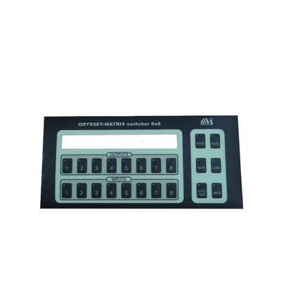 Un buon prezzo. Tastiera a membrana a LED personalizzata con tipo di chiave in PVC e colore verde a LED in linea