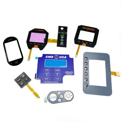 Un buon prezzo. Silkscreen stampato Flat Membrane Switch con colore Pantone personalizzato e 1.0/1.25/2.54mm Pitch per applicazioni industriali e mediche in linea