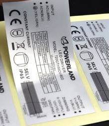 Un buon prezzo. Silver Sticker Label with Permanent Acrylic Adhesive and Temperature Resistance up to 80°C for Product Packaging in linea