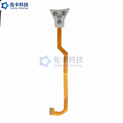 Tastiera impermeabile ricoprente UV di tocco di verde LED del commutatore di membrana di Fpc del circuito