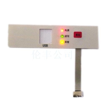 Tastiera della membrana del foro LED
