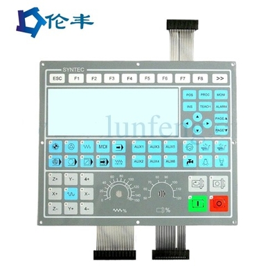 Un buon prezzo. Interruttore di tocco a membrana LED a superficie opaca PET personalizzato con LED bianco rosso verde blu in linea
