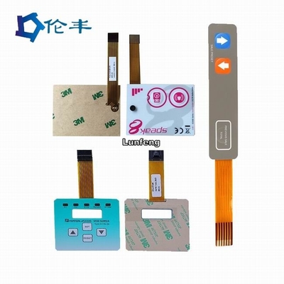 Un buon prezzo. Interruttore a membrana in PET personalizzato per applicazioni industriali trasparente e durevole in linea