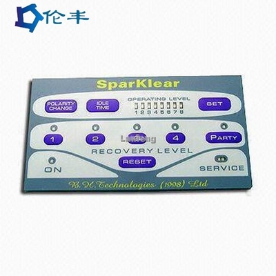 Un buon prezzo. Sovrapposizione grafica tagliata dell'etichetta di Lexan del pc della tastiera di Front Control Button Membrane Switch in linea